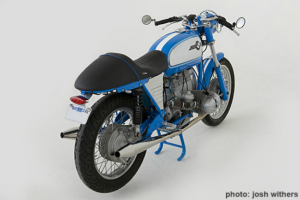 BMW Blue Cafe Racer by Josh WIthers   